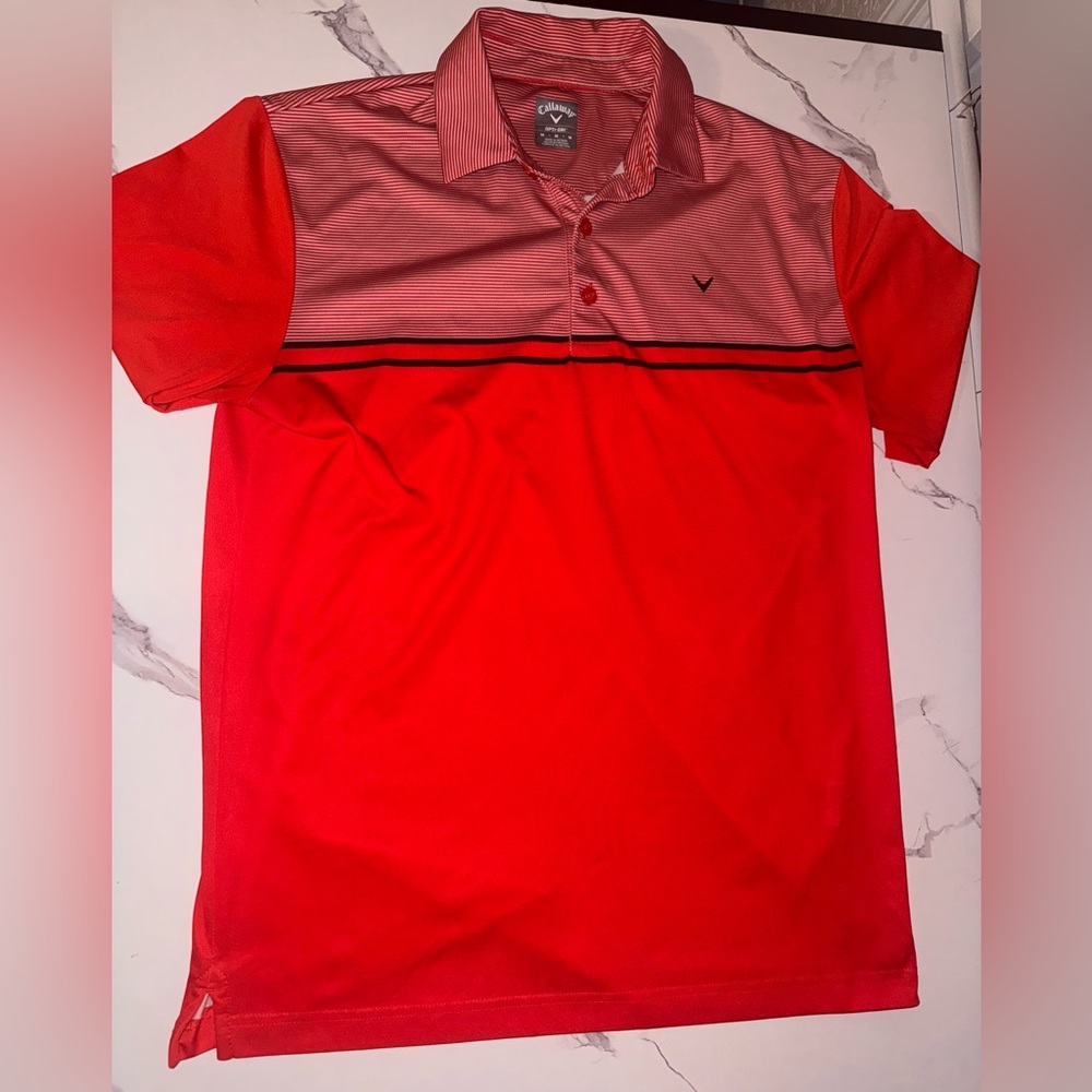 Men's Red Polo Golf Shirt